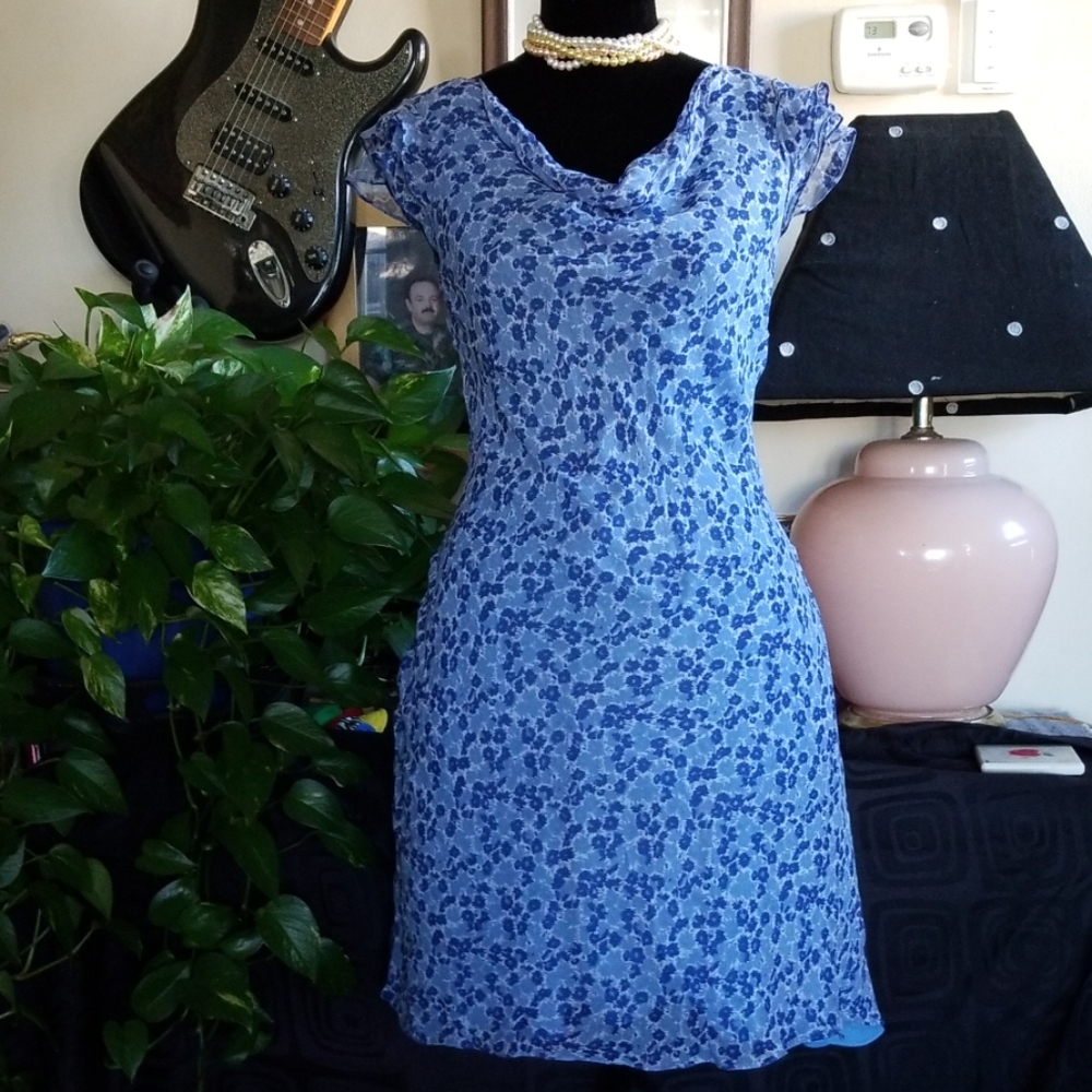 MAGGIE LONDON Silk Dress, sz 8